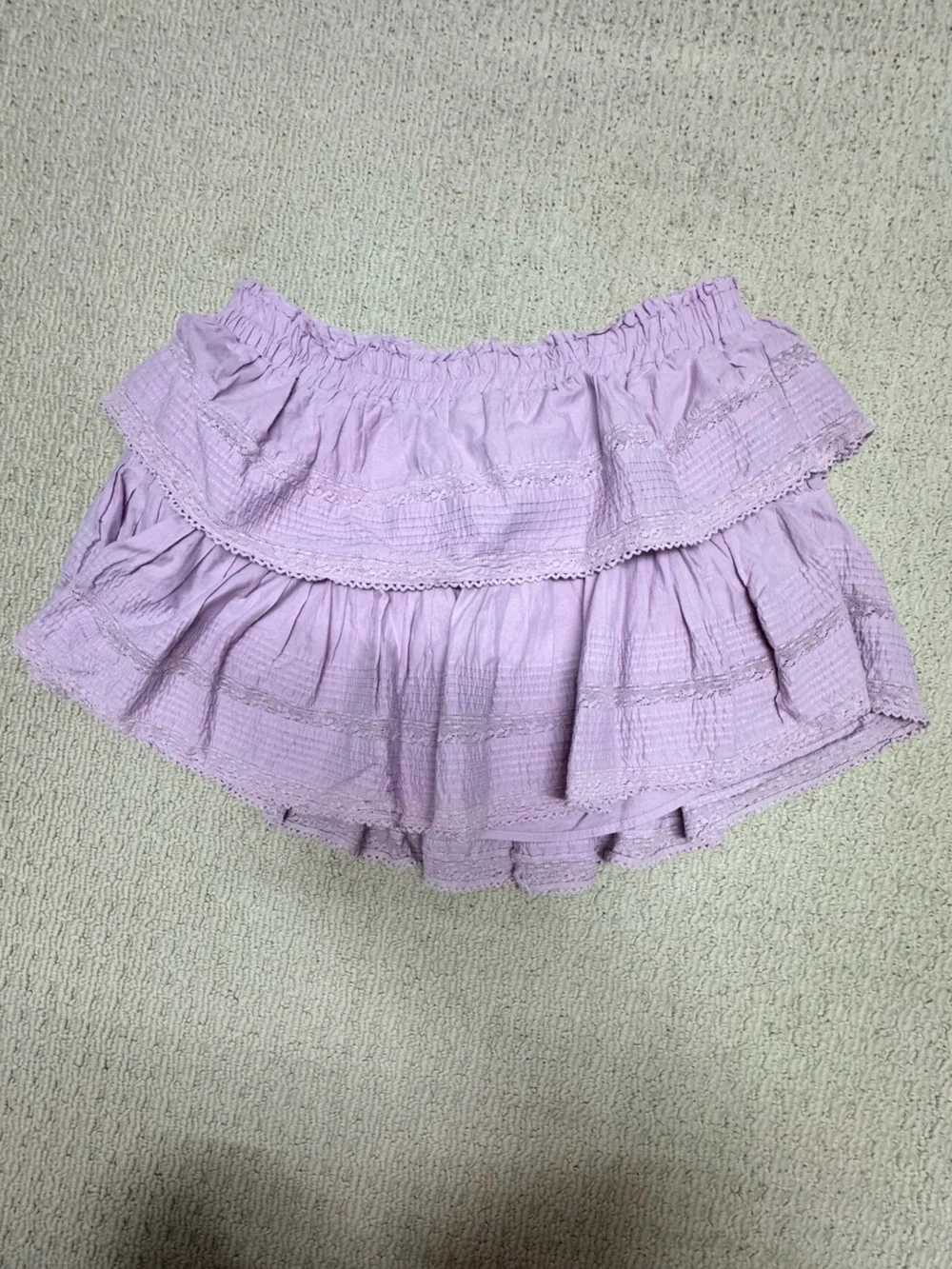 LoveShackFancy Ruffle Mini Skirt - Picture 4 of 8